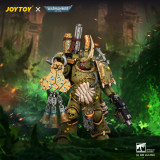 JOYTOY Warhammer 40k 1:18 Death Guard Typhus Herald of the Plague God and Plague Marine 1 with Boltgun and Icon of Despair