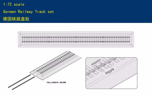 TRUMPETER 82902 1/72 German Railway Track set