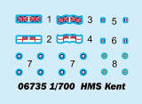 TRUMPETER 06735 1/700 British HMS Kent