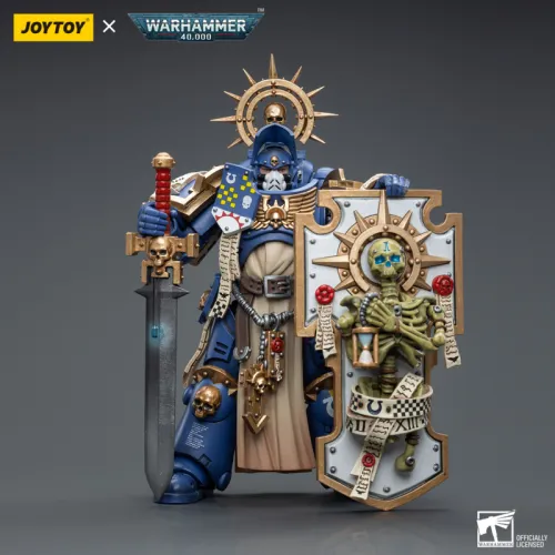 JOYTOY JT6465 Warhammer 40k 1: 18 Ultramarines Primaris Captain with Relic Shield and Power Sword