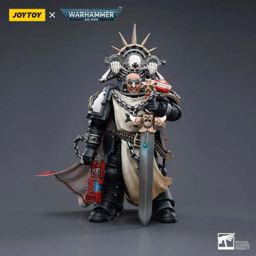 JOYTOY Warhammer 40k 1: 18 Black Templars Marshal Primaris Sword Brethren and Emperors Champion