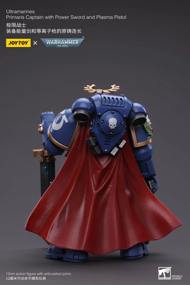 JOYTOY JT6441 Warhammer 40k 1: 18  Ultramarines  Primaris Captain with Power Sword and Plasma Pistol