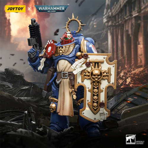 JOYTOY Warhammer 40k 1: 18 Space Marines Ultramarines Bladeguard Veterans