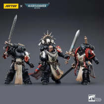 JOYTOY Warhammer 40k 1: 18 Black Templars Marshal Primaris Sword Brethren and Emperors Champion