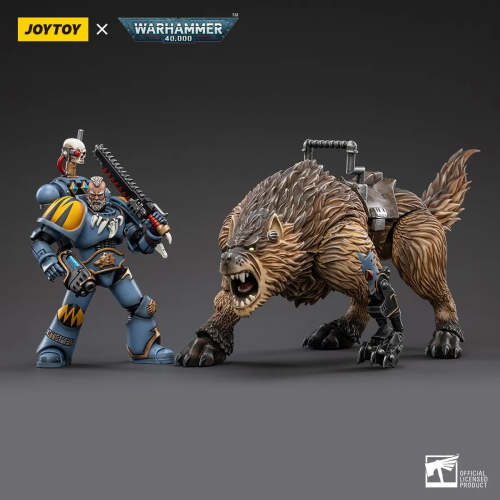 JOYTOY JT3105 Warhammer 40k 1: 18 Space Wolves Thunderwolf Cavalry Bjane