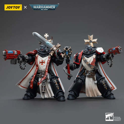JOYTOY Warhammer 40k 1: 18 Black Templars Sword Brethren Brother