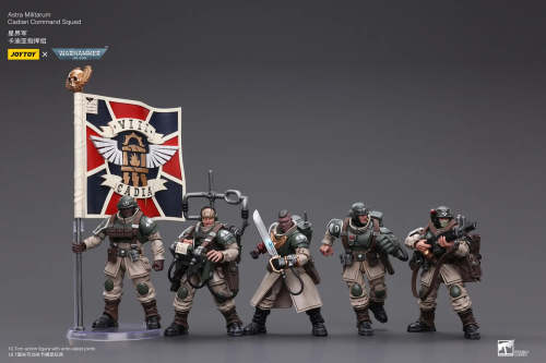 JOYTOY Warhammer 40k 1: 18 Astra Militarum Cadian Command Squad