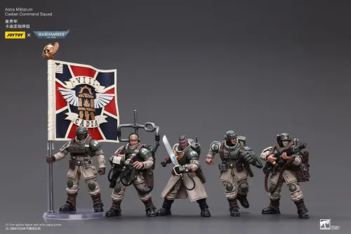 JOYTOY Warhammer 40k 1: 18 Astra Militarum Cadian Command Squad