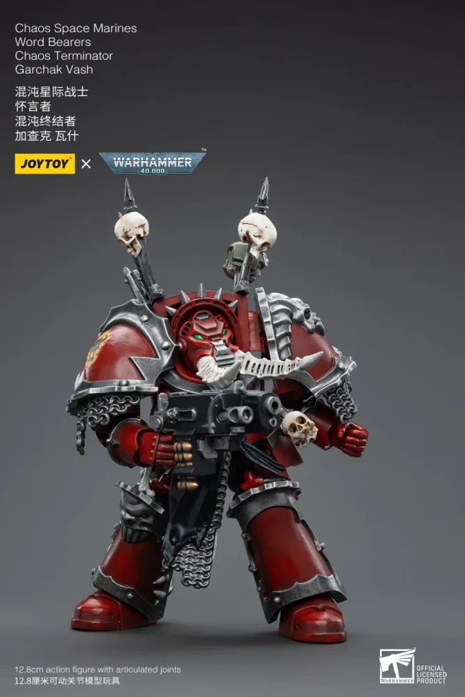 JOYTOY JT4843 Warhammer 40k 1: 18 Chaos Space Marines Word Bearers Chaos Terminator Garchak Vash