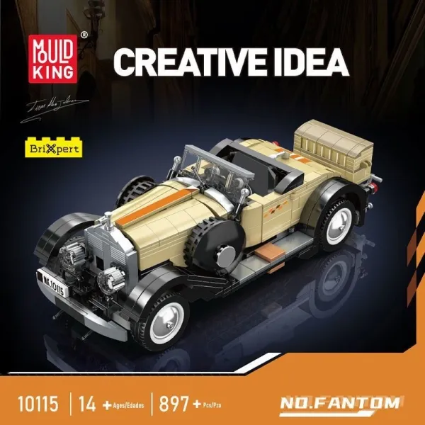 Mould King 10115 Rolls-Royce Phantom classic car