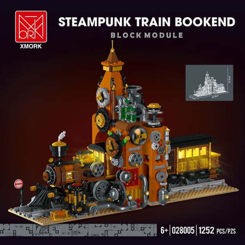 Mork 028005 Steampunk Train Bookend