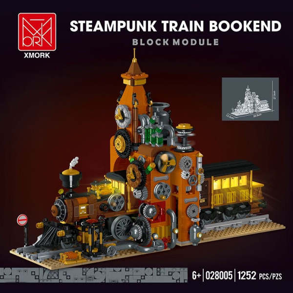 Mork 028005 Steampunk Train Bookend