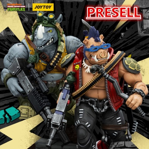 JOYTOY Teenage Mutant Ninja Turtles TMNT Beebop and Rocksteady