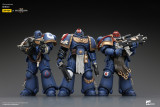 JOYTOY Warhammer 40k Space Marine 2 1: 18 Ultramarines Lieutenant Titus, Sergeant Gadriel and Brother Chairon