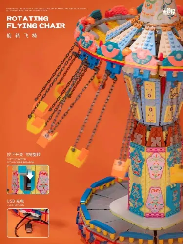 Small Angle JD041 Rotating Flying Chair