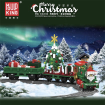 Mould King 12039 Christmas special edition train ESU KG230 diesel locomotive