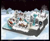 Mould King 12029 Christmas Train Fun Park