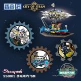 ZHEGAO 958015 Steam City Punk Mechanical Airship