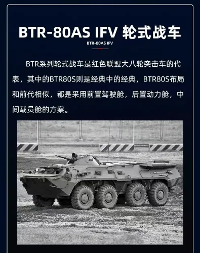 SLUBAN M38-B1251 BTR80AS Infantry Fighting Vehicle BTR-80S 2in1