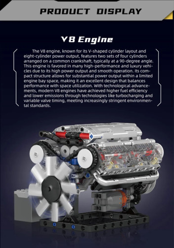 Mould King 10088 V8 Engine