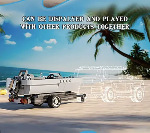 Xbert 66115 Trailer With Speedboat