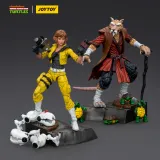 JOYTOY Teenage Mutant Ninja Turtles TMNT Splinter and April O'Neil