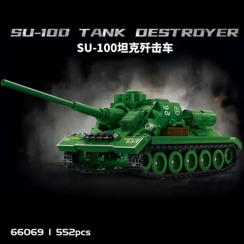 12GO 66069 Soviet SU-100 tank destroyer