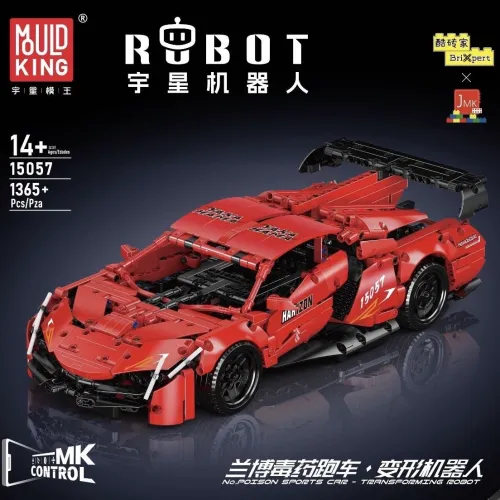 Mould King 15057 Poison Sports Car - Transforming Robot