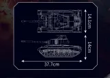 Mould King 20035 M26 Pershing Tank