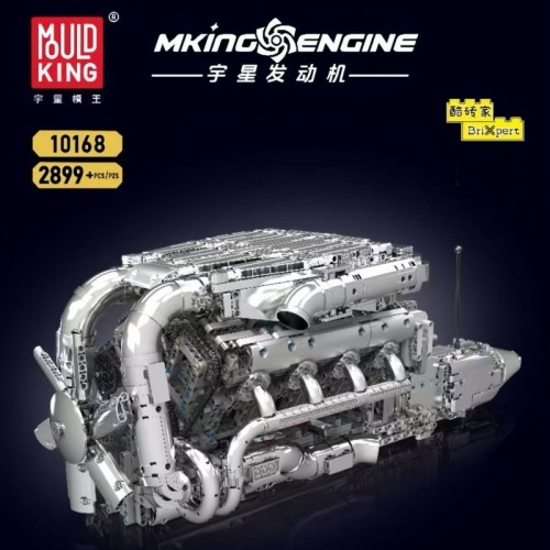 Mould King 10168 V8 TMIN-TURBO ENGINE