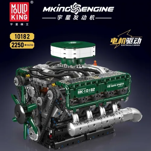 Mould King 10182 V8 TANK ENGINE