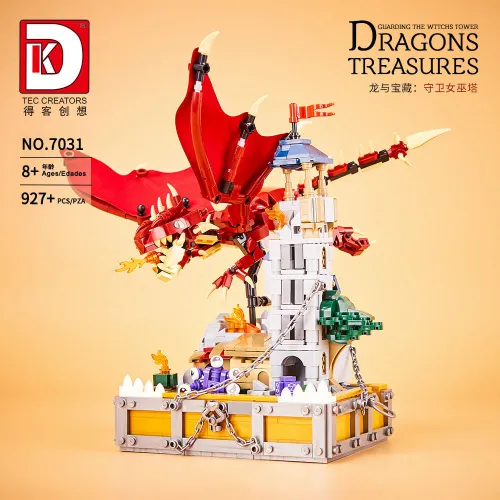 DK 7031 Dragon & Guard Battle Of The Witch Tower