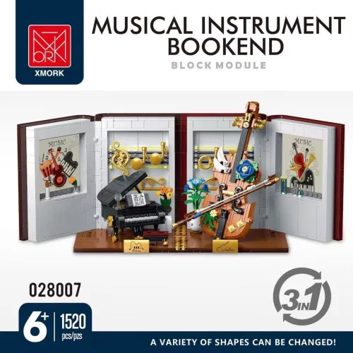 Mork 028007 Musical Instrument Bookend Ornaments