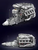Mould King 10168 V8 TMIN-TURBO ENGINE