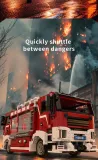 Xbert 66061 BI-Directional. Driving Fire Rescue Vehicle