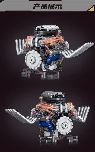 KAIXING K96202 Simulated V8 engine