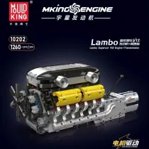 Mould King 10202 Lambo Supercar V12 Engine + Transmission