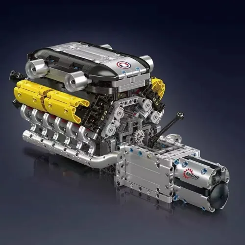 Mould King 10202 Lambo Supercar V12 Engine + Transmission