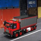 Mould King 24069 Red Container Truck