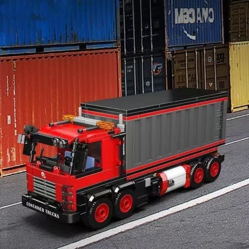 Mould King 24069 Red Container Truck