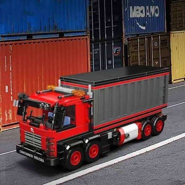 Mould King 24069 Red Container Truck