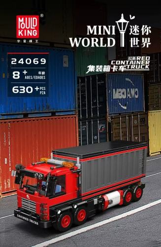 Mould King 24069 Red Container Truck
