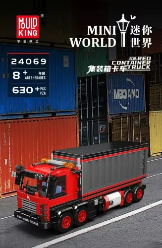 Mould King 24069 Red Container Truck