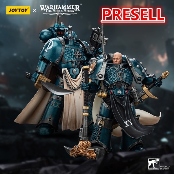 JOYTOY Warhammer The Horus Heresy 1: 18 Alpha Legion Legion Praetor with Power Sword and Harrowmaster Armillus Dynat