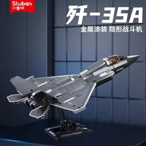 SLUBAN M38-B1186 J-35 Stealth Fighter Metal Coating Version
