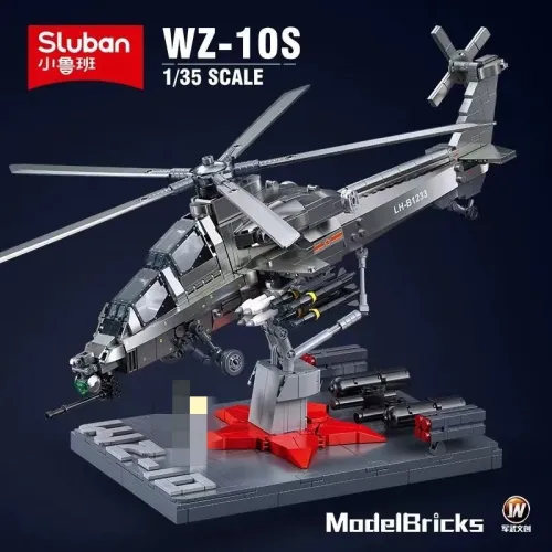 SLUBAN M38-B1233 Model Play Zone: WZ-10S Gunship Helicopter 1:35