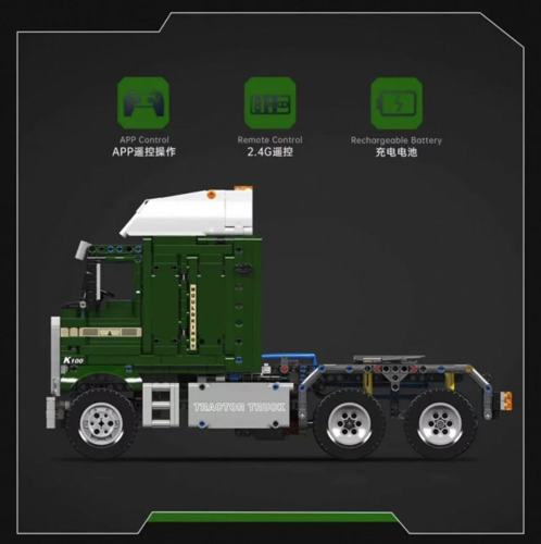 Mould King 13202 Pneumatic K100 Aerodyne Cabover Truck