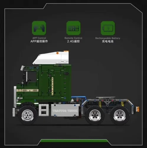 Mould King 13202 Pneumatic K100 Aerodyne Cabover Truck