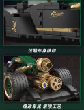 DECOOL KC020 Supercar modification: dark green Fengchi