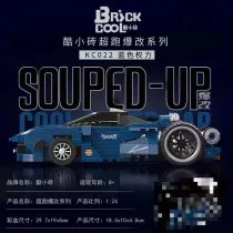 DECOOL KC022 Supercar Modification: Blue Power